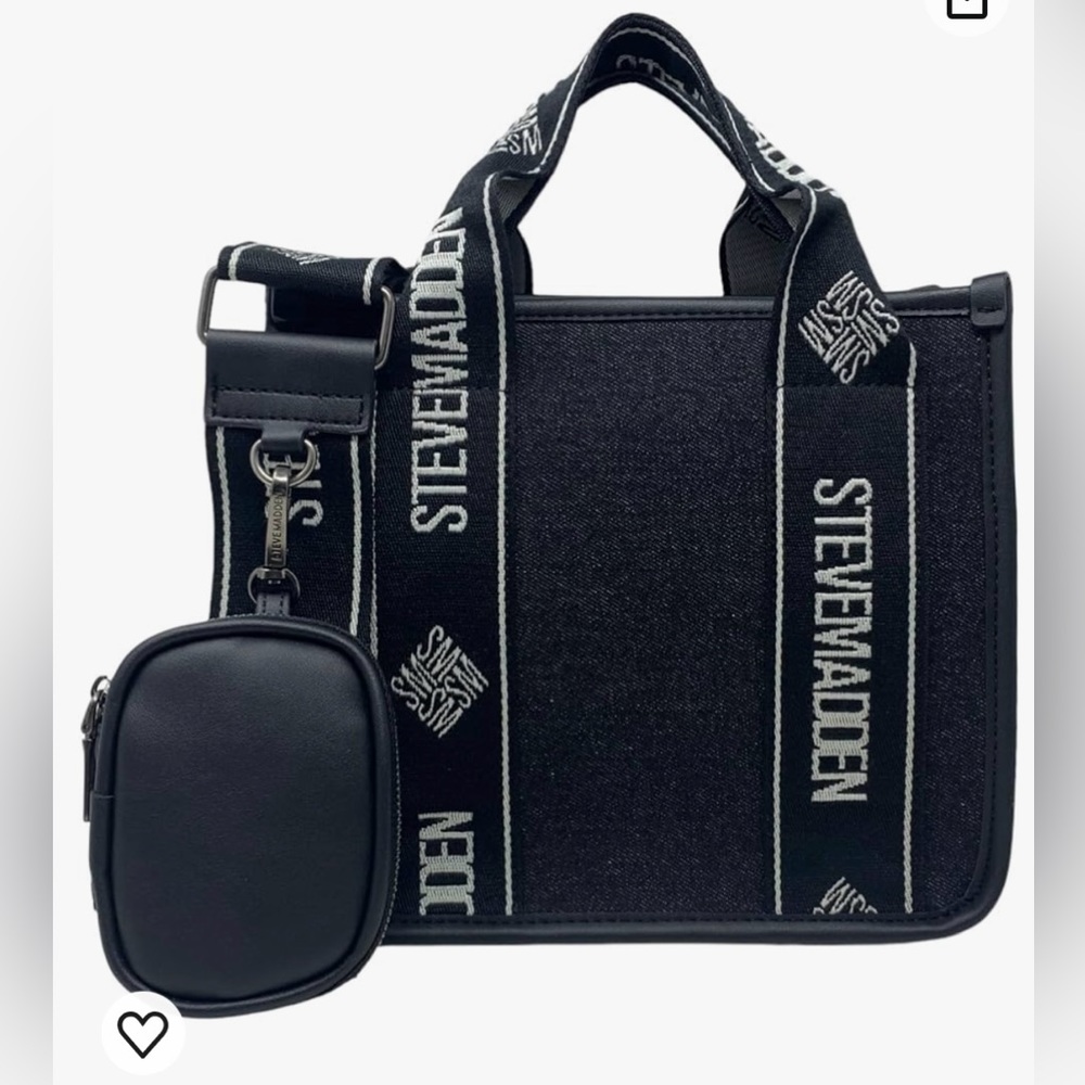 Steve Madden- Denim Canvas Bwebber Bag